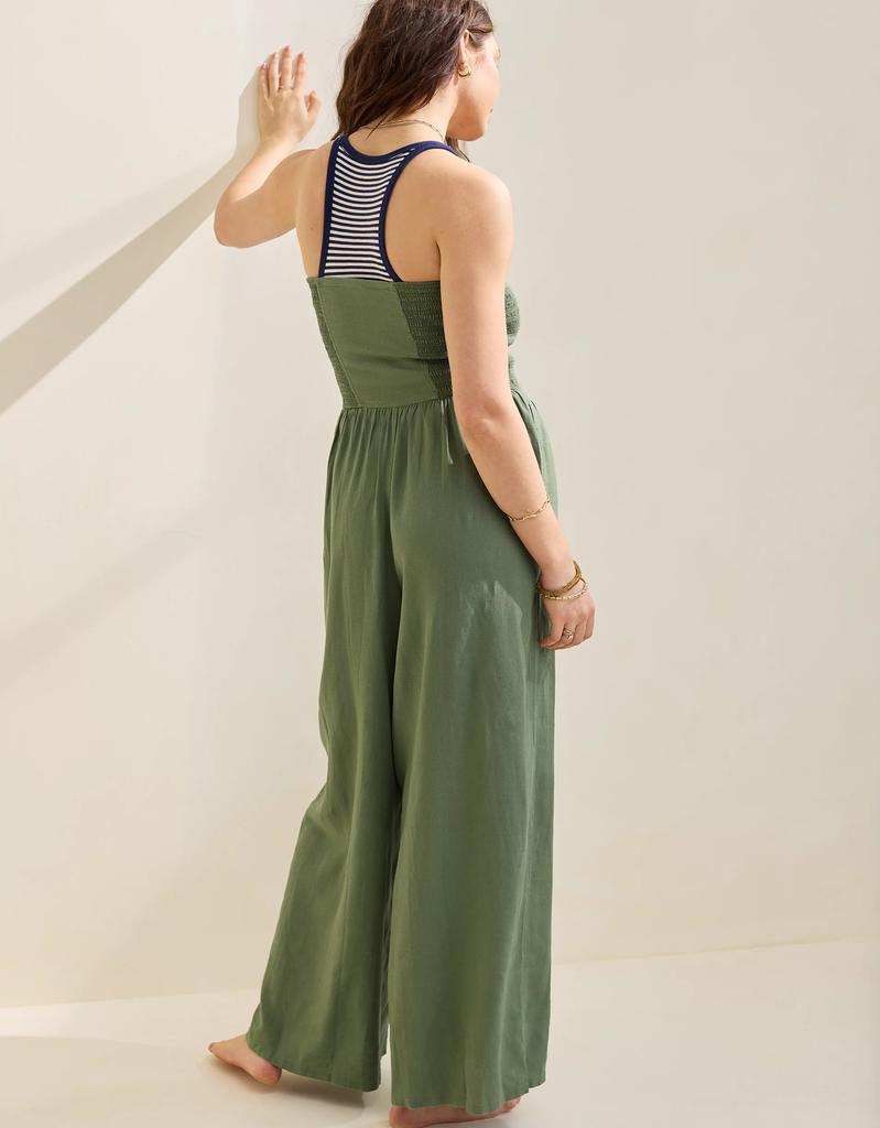 Aerie Aerie Strapless Smocked Jumpsuit