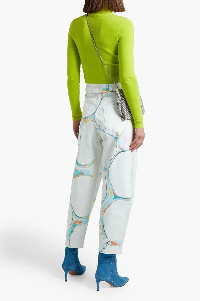 Stella McCartney Painted high-rise tapered jeans 3
