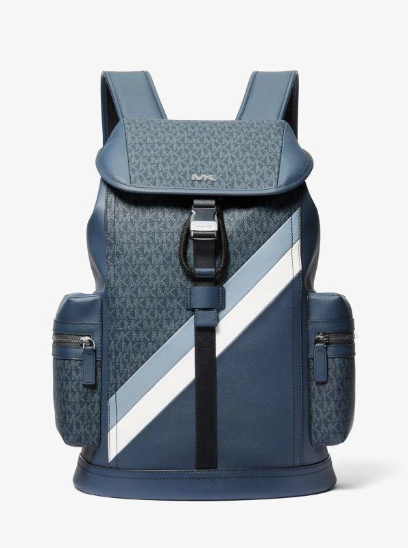 Michael Kors Rivington Logo Stripe Backpack 1