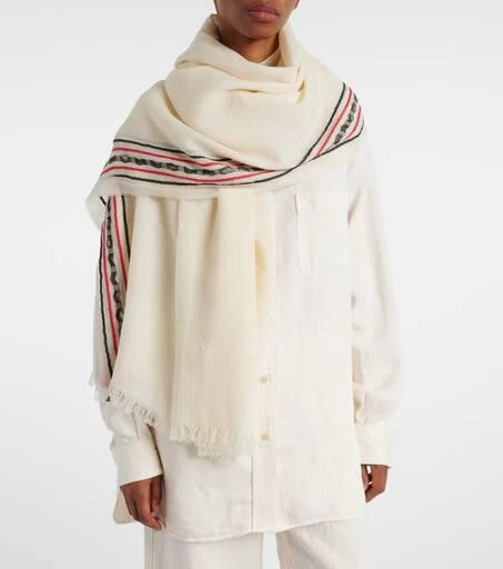 The Row Terela wool, cashmere, and silk scarf 2
