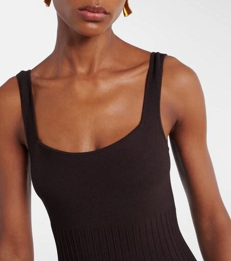 knee length dresses for ladies Staud Ellison Dress Black