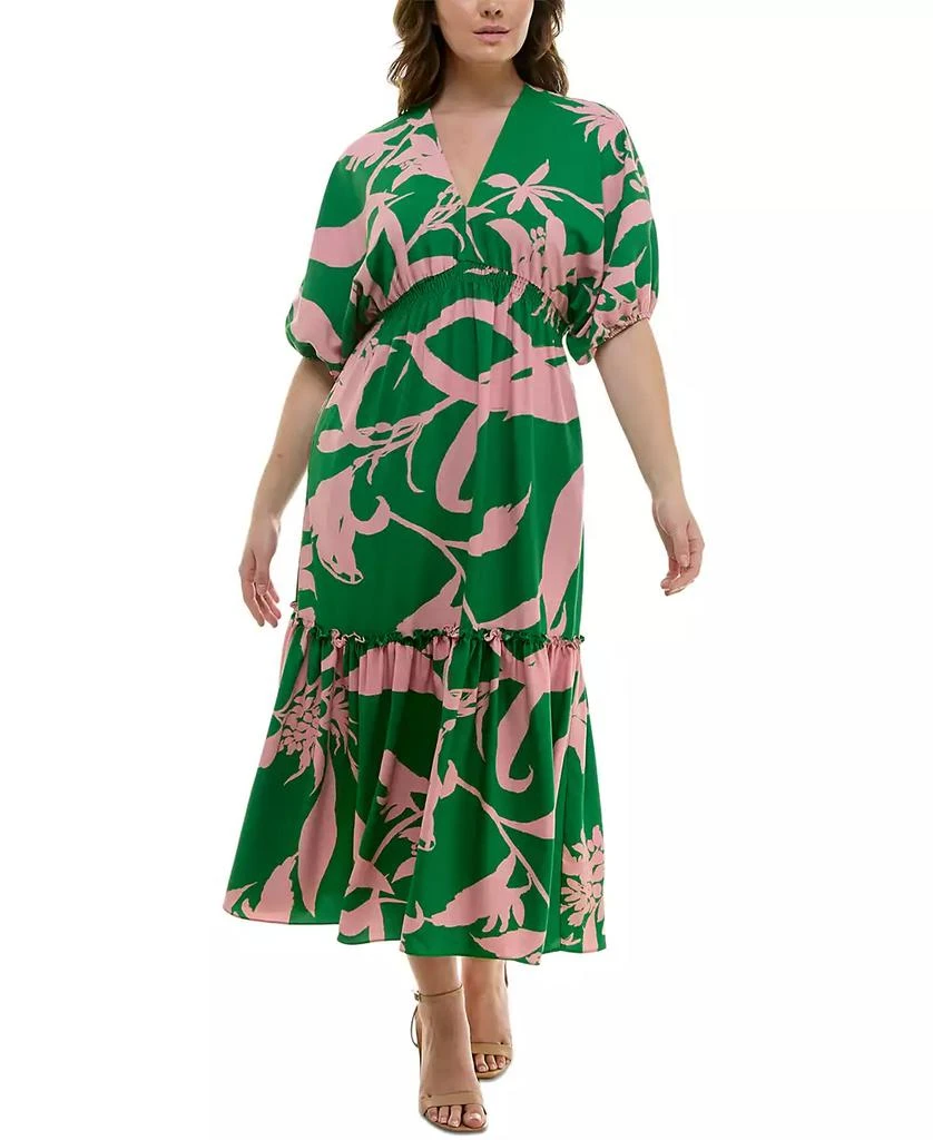 Taylor Plus Size Printed Summer Maxi Dress 1