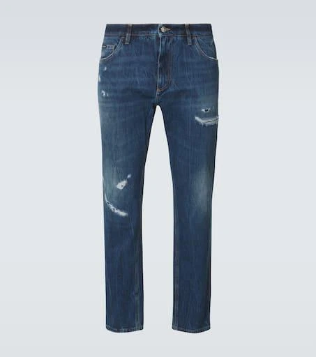 Dolce 
Gabbana Distressed straight jeans 1