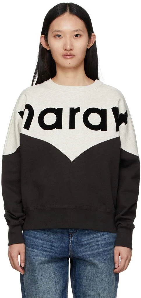 Isabel Marant Grey & Black Houston Sweatshirt 1