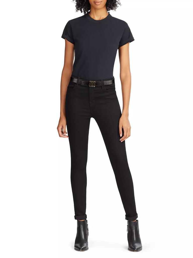 LOEWE Embossed Anagram Leather Belt