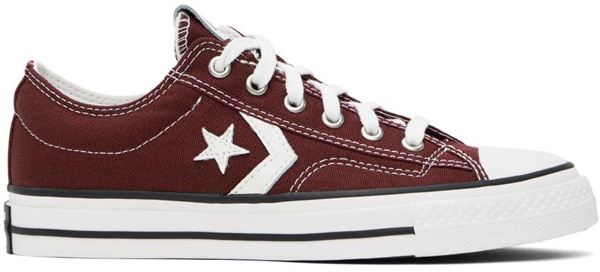 Converse Burgundy Star Player 76 Low Top Sneakers