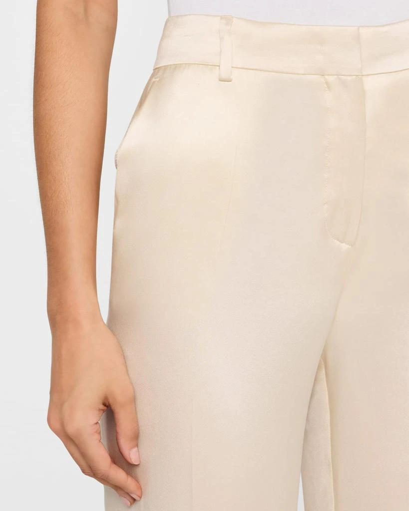 Alberta Ferretti Satin Straight-Leg Trousers 5