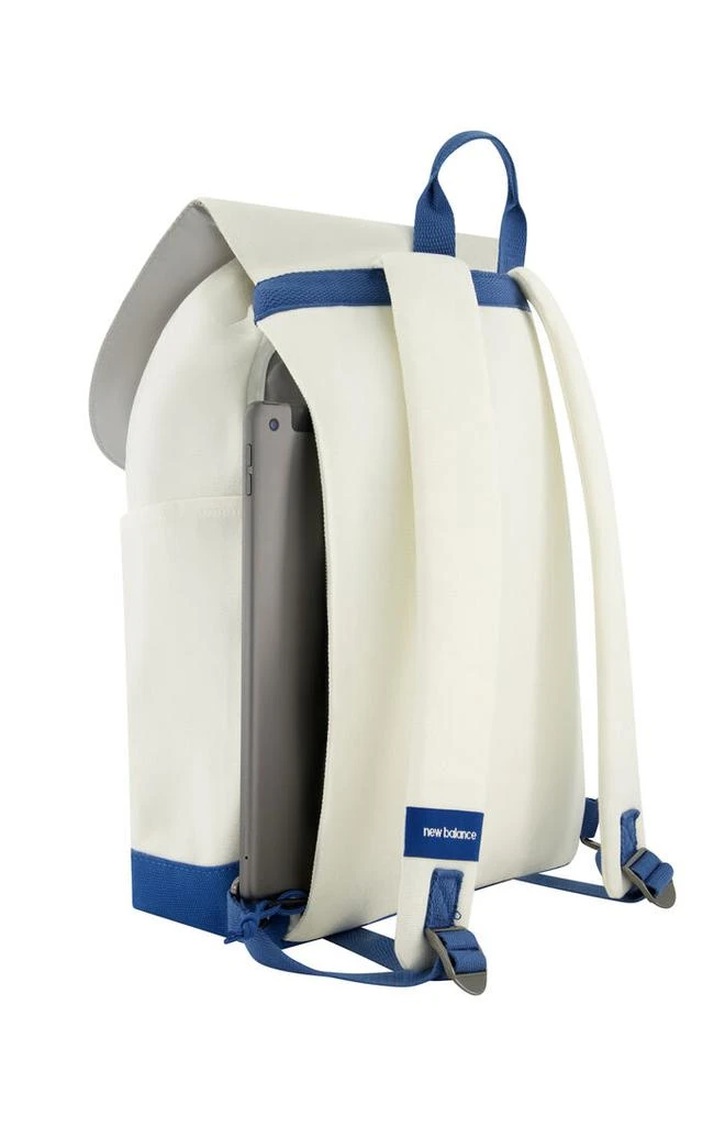 New Balance Blue & White Canvas Backpack 9