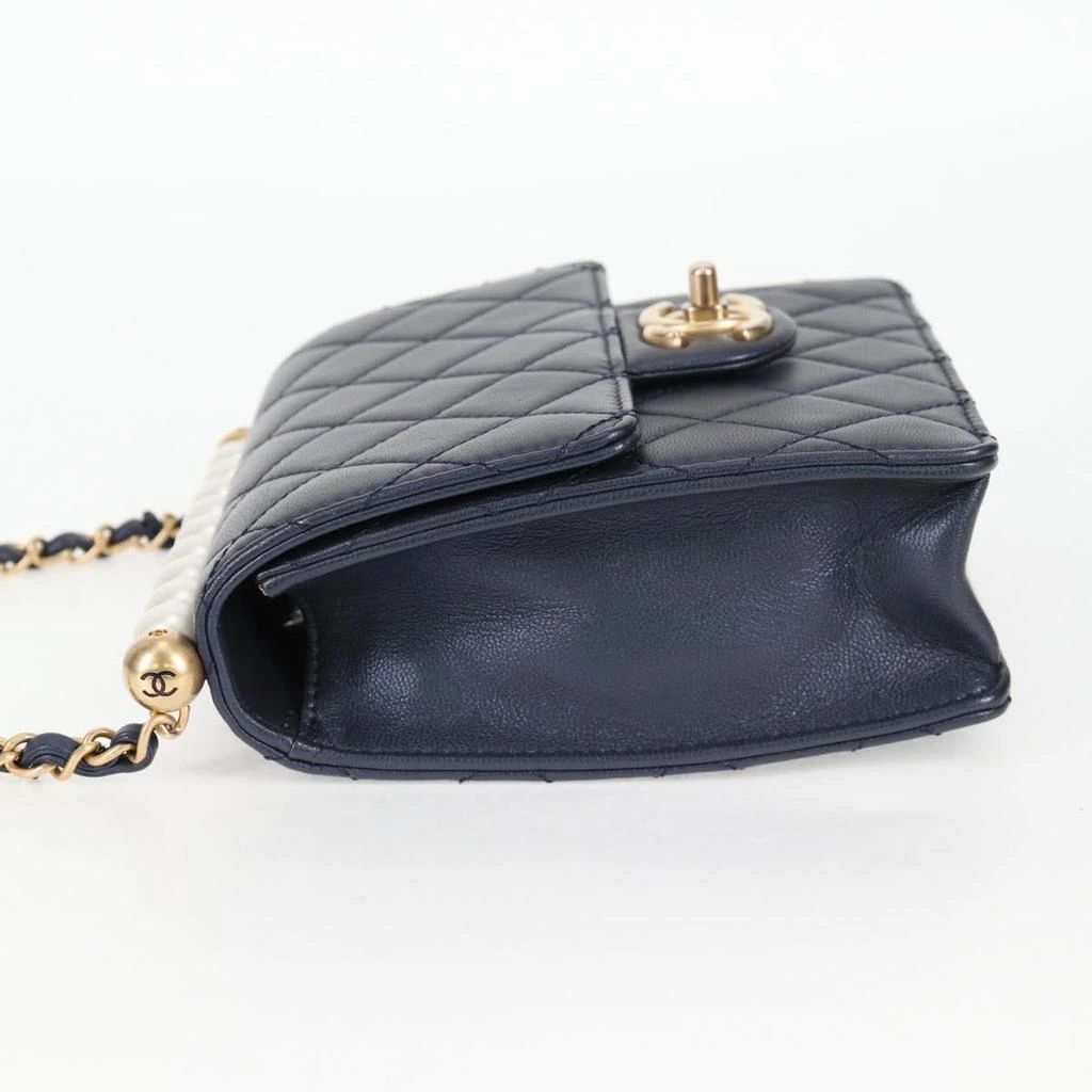 Chanel ivory Bag Leather Clutch Bag (Pre-Owned) 3