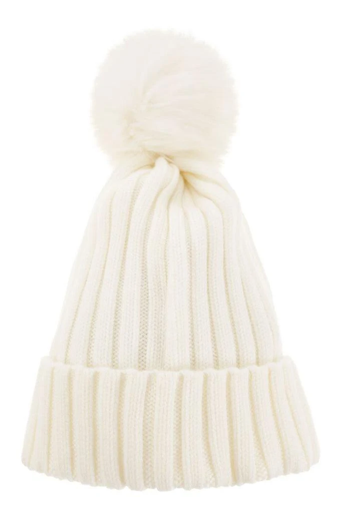 Moncler Moncler Wool Cap With Pom-Pom 2