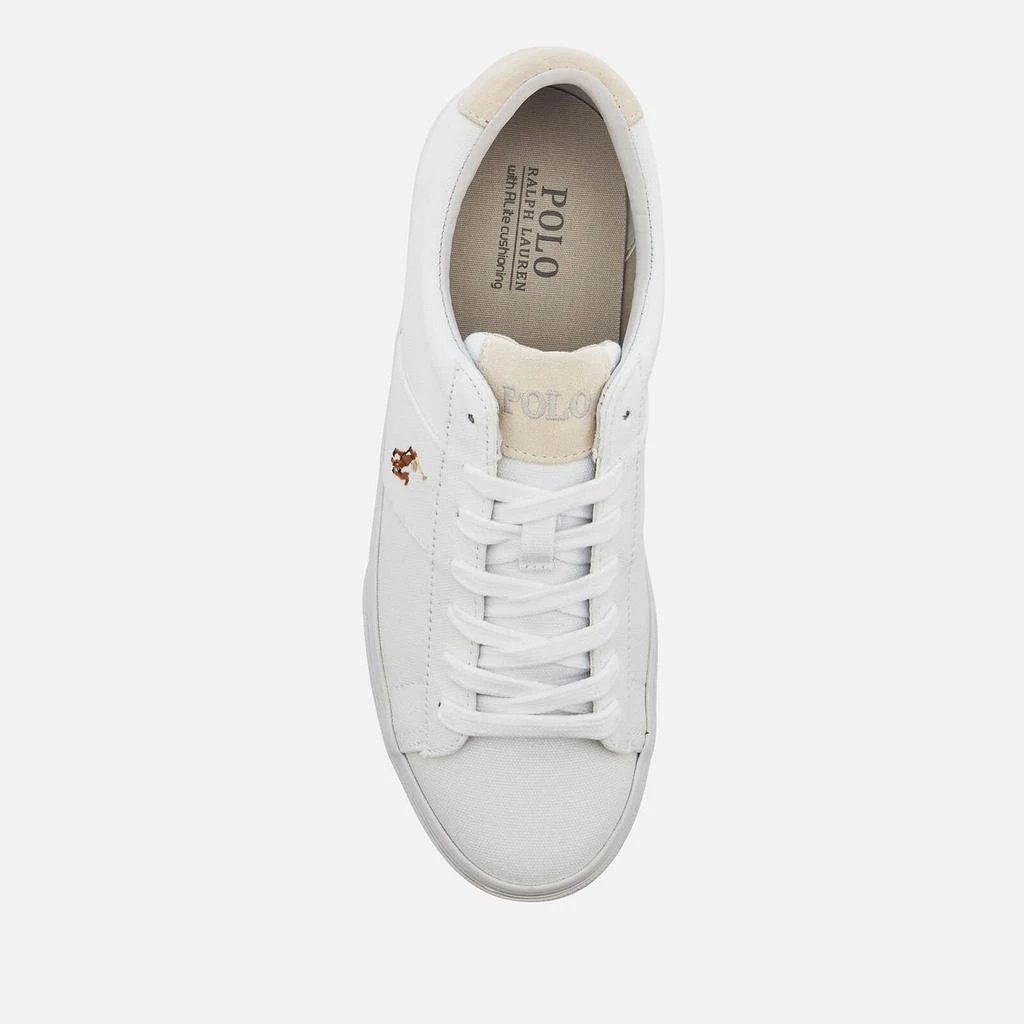 Ralph Lauren Polo Ralph Lauren Men's Sayer Canvas Low Top Trainers - White 3
