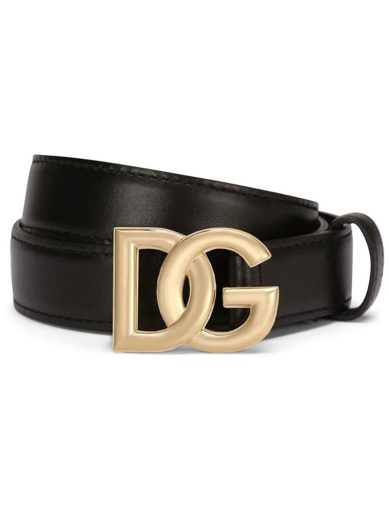 Dolce & Gabbana Dolce & Gabbana Dg Logo Leather Belt Accessories 1