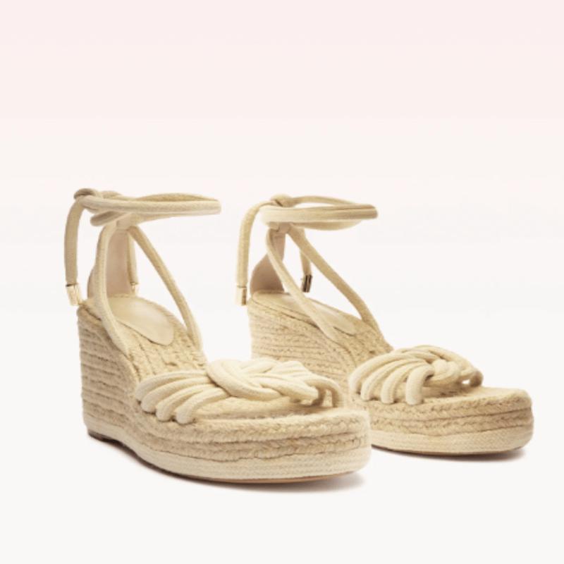 Alexandre Birman Vicky Rope Wedge 100 Dove