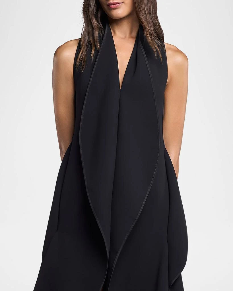 Maticevski Varsity Sleeveless Draped Midi Dress 5