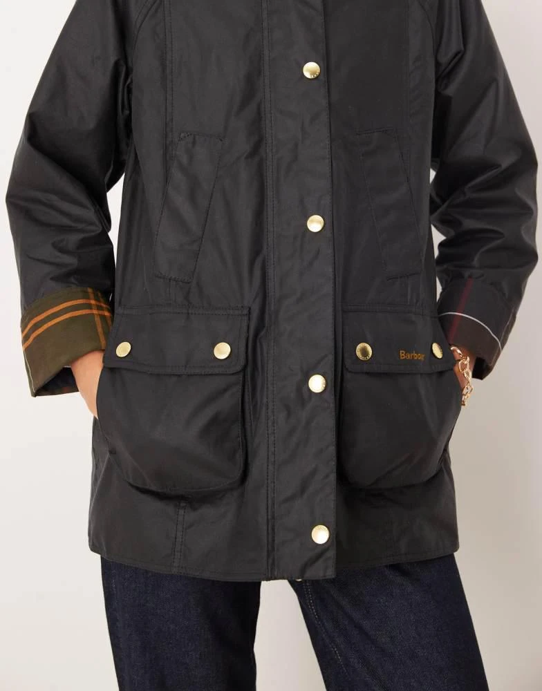 Barbour Barbour Modern Beadnell wax jacket in navy/classic 4