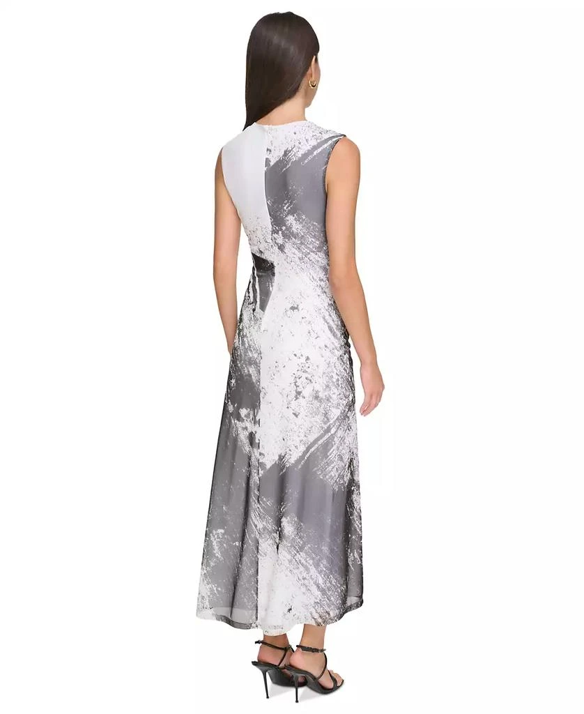 DKNY Women's Sleeveless Cowlneck Side-Ruched Dress 2