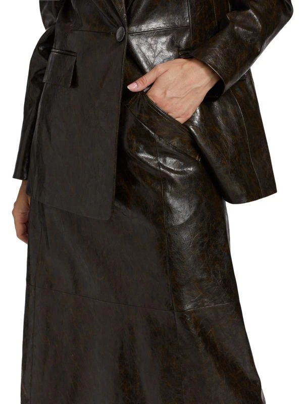 Kobi Halperin Zadie Faux Leather Midi-Skirt 4