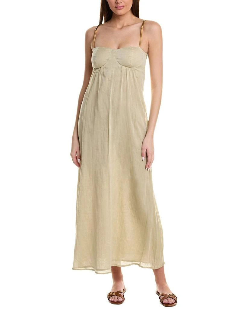 Vix Swimwear Solid Leona Long Dress 1