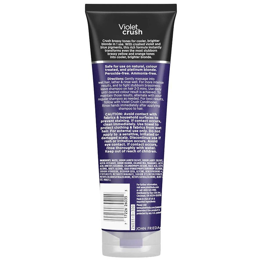 John Frieda Violet Crush For Blondes Purple Shampoo 2