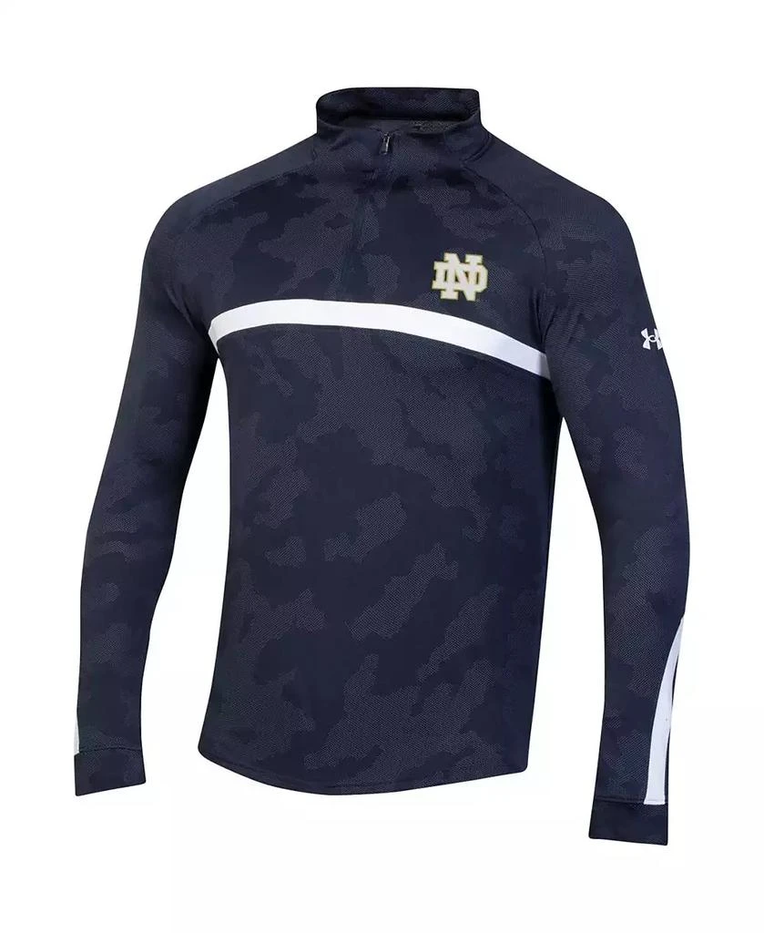 Under Armour Men's Navy Notre Dame Fighting Irish Gameday Camo Quarter-Zip Top 2
