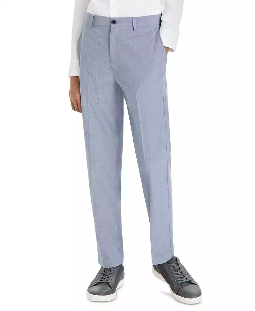 Michael Kors Big Boys Chambray Classic-Fit Stretch Dress Pants 3