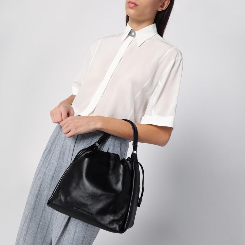 【関税＆送料込み】Brunello Cucinelli Soft Leather Bucket B Soft leather mini Mellow Bucket bag for Woman in Amaranth