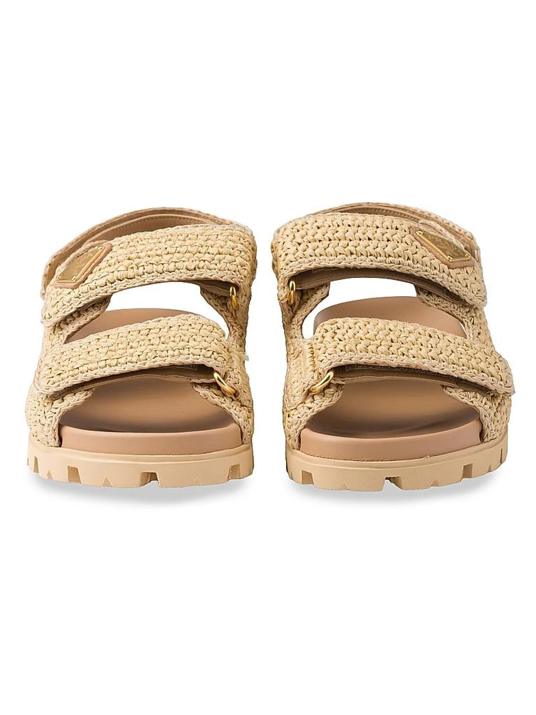 Prada Woven Fabric Sandals 4
