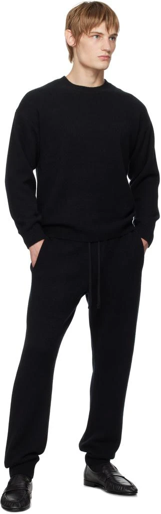 AURALEE Black Baby Cashmere Knit Sweatpants JP-5-WAIST-US-33 