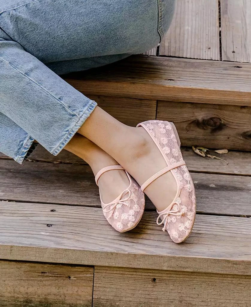 DV Dolce Vita Women's Maleeya Bow Mary Jane Ballet Flats 9