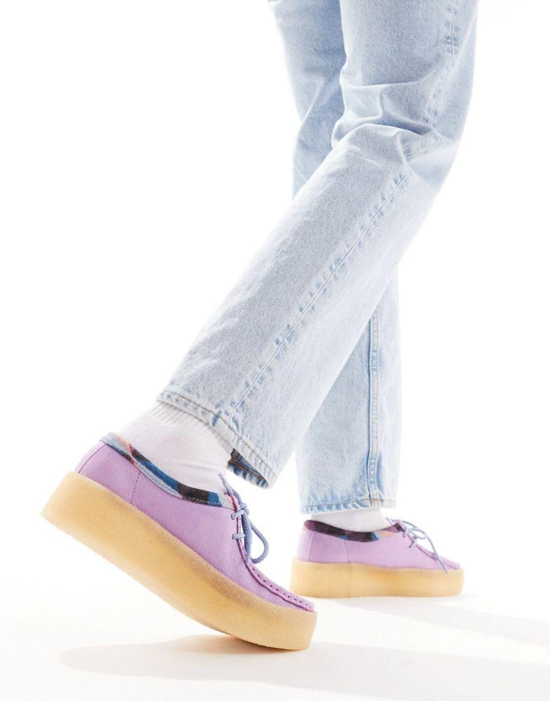 Clarks Clarks Originals Wallabee cup shoes in lilac 2