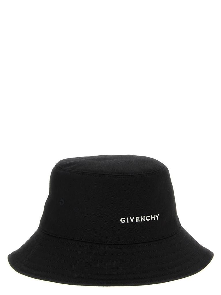 ハット GIVENCHY Logo embroidery bucket hat Givenchy Givenchy Logo Embroidery Bucket Hat - Hats