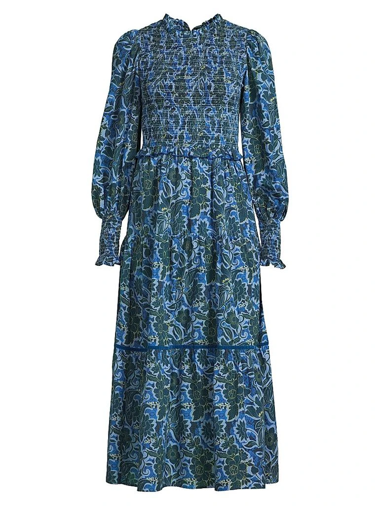 Ro's Garden Ivy Cotton Midi-Dress 1