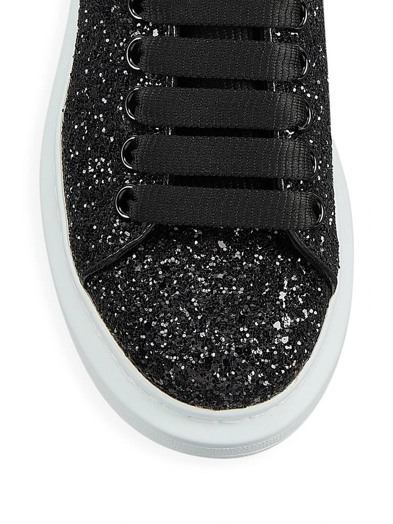 Alexander McQueen Women
s Glitter Leather Platform Sneakers 4