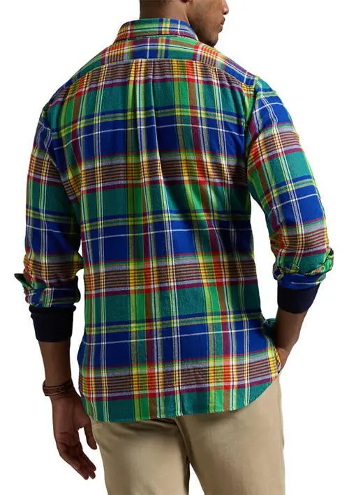 Ralph Lauren Big & Tall Plaid Brushed Flannel Shirt 2
