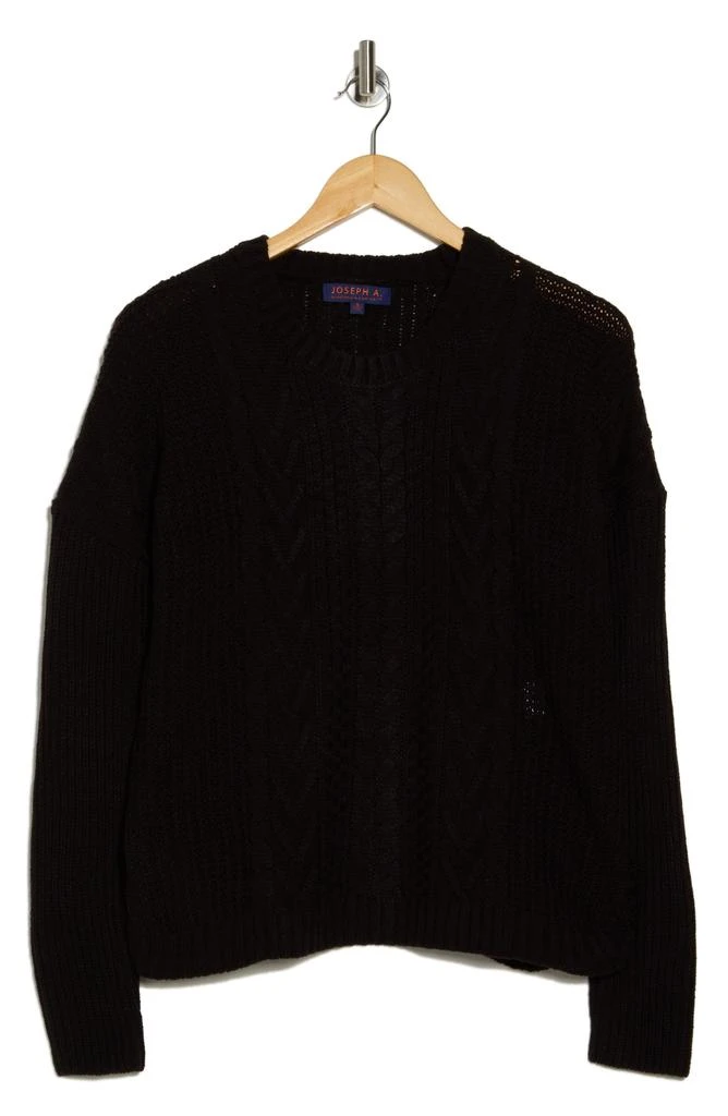 Joseph A Boxy Cable Stitch Sweater 3