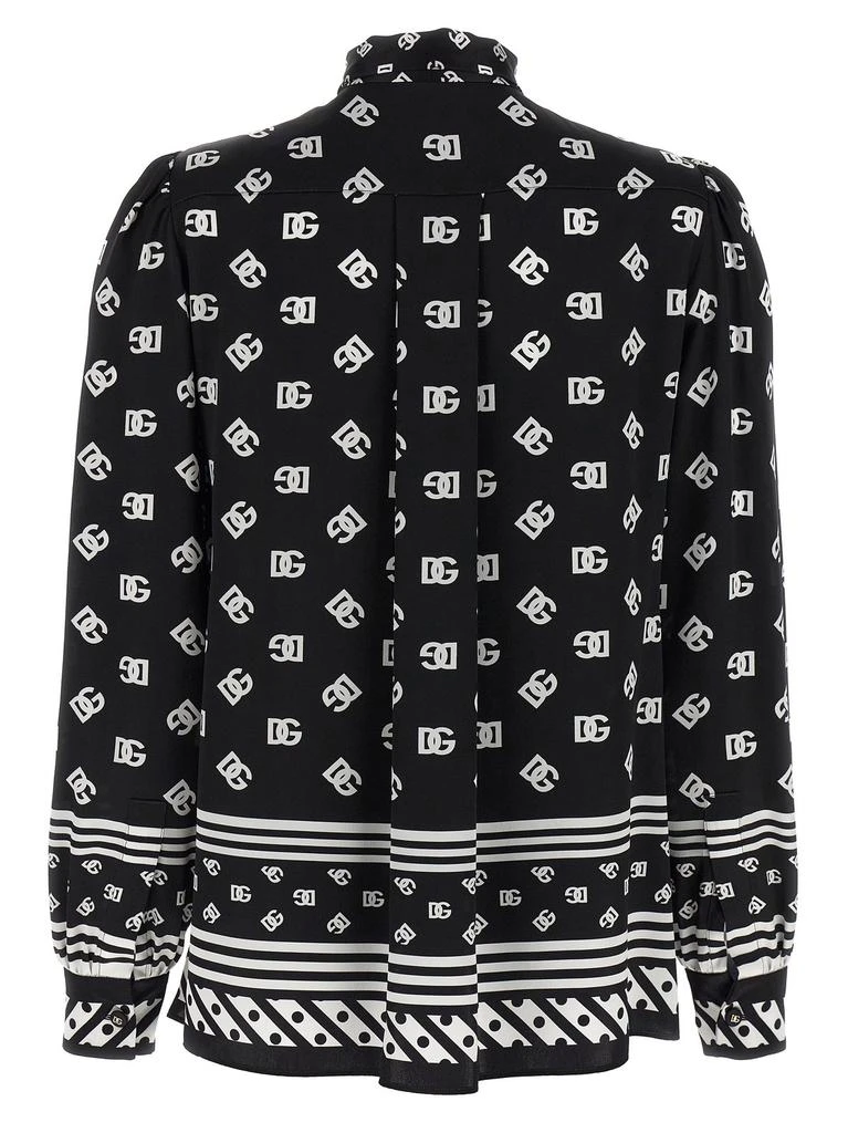 Dolce 
Gabbana Dolce 
Gabbana DG Printed Pussy-Bow Shirt 2