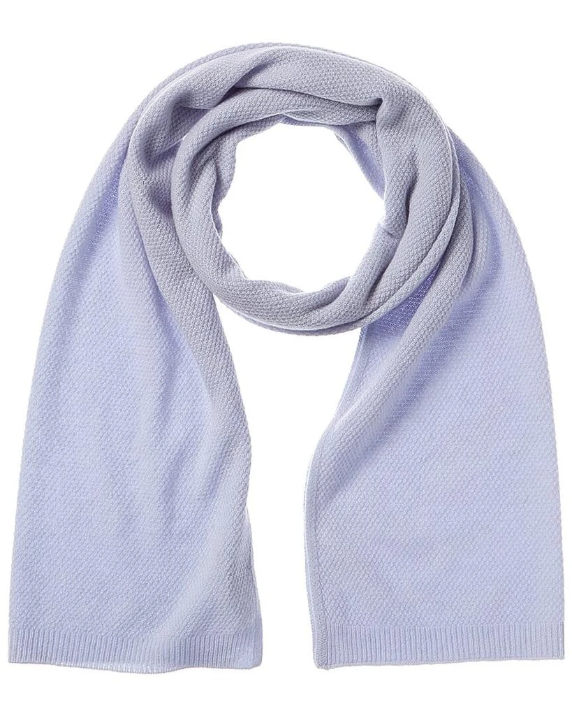 Phenix Lightweight Moss Stitch Cashmere Scarf 1