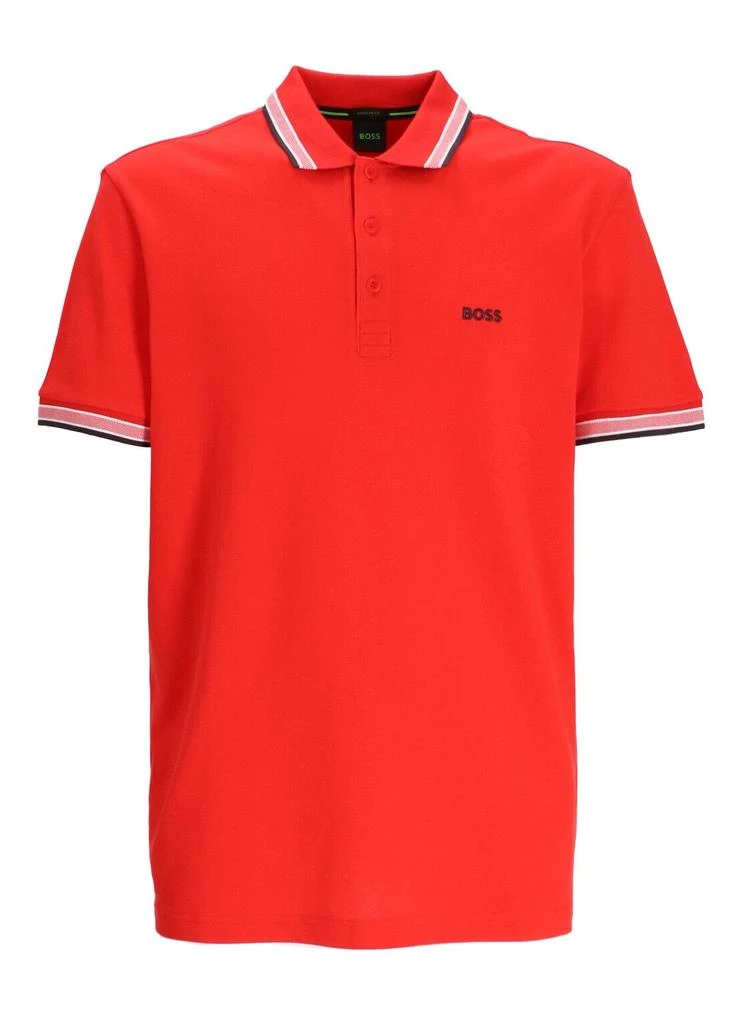 Hugo Boss Men's Paddy Pique Cotton Polo, Red 1