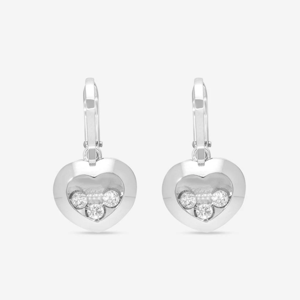 Chopard Chopard Happy Curves 18K White Gold Diamond Drop Earrings 839203-1003 2