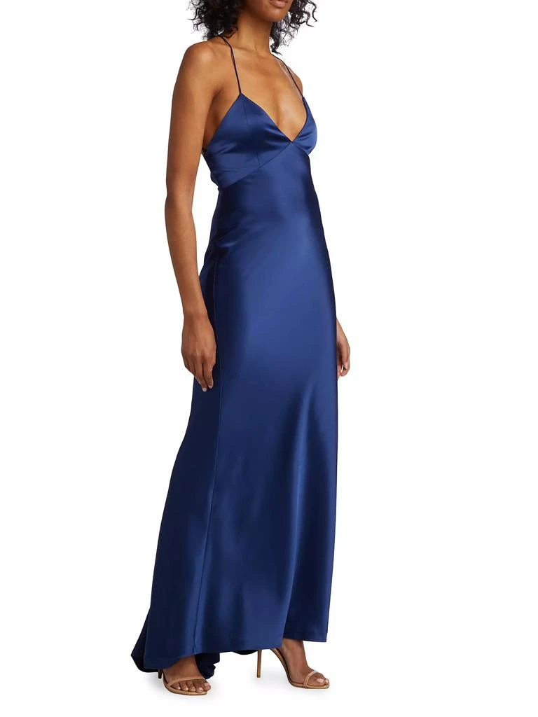 Alice + Olivia Montana V-Neck Slip Gown 4