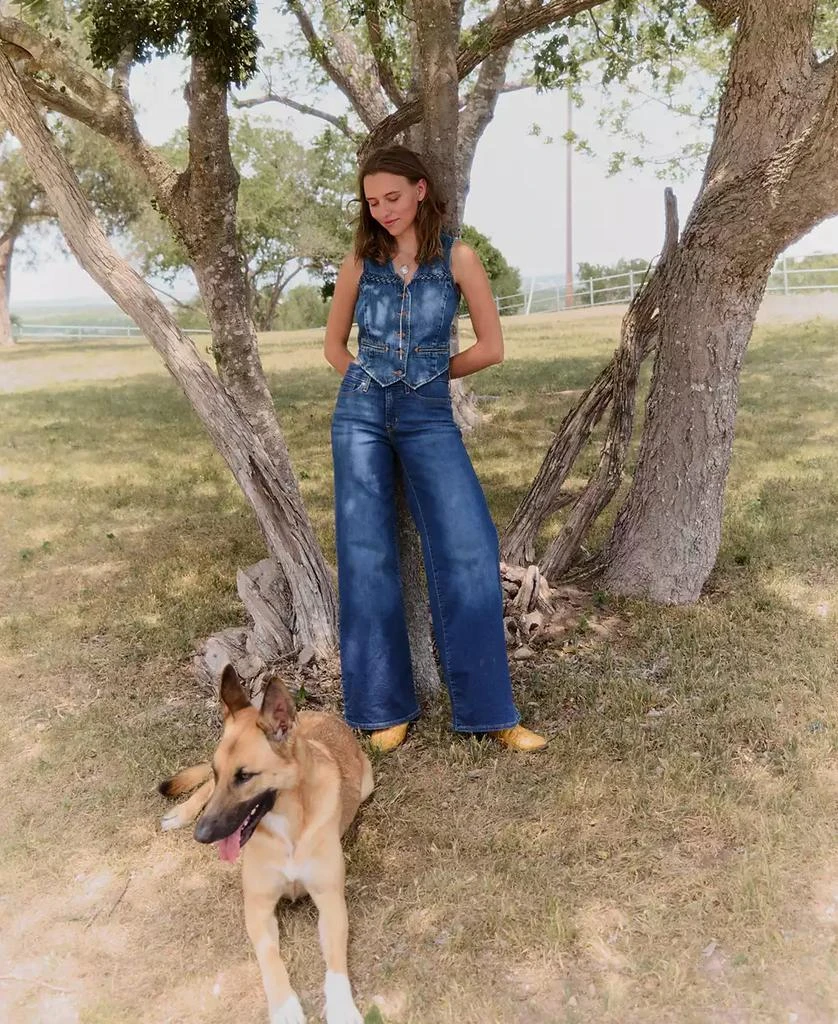 Levi's Women's 318 Shaping Stellar-Stretch Wide-Leg Jeans, 24- 7