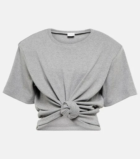 Magda Butrym Cropped cotton-blend T-shirt 1