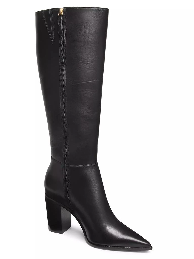 Schutz Mikki Up 90MM Leather Block-Heel Boots 2