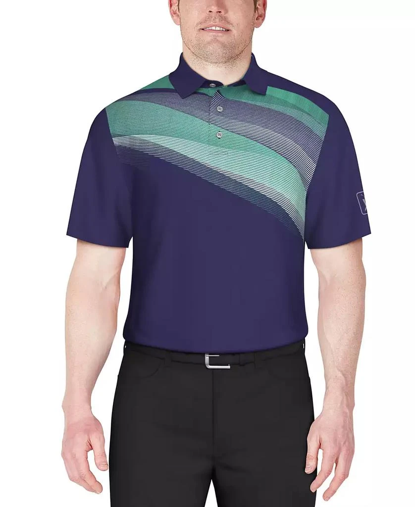 PGA TOUR Men's Golf Bag Graphic Regular Fit Polo Shirt 1