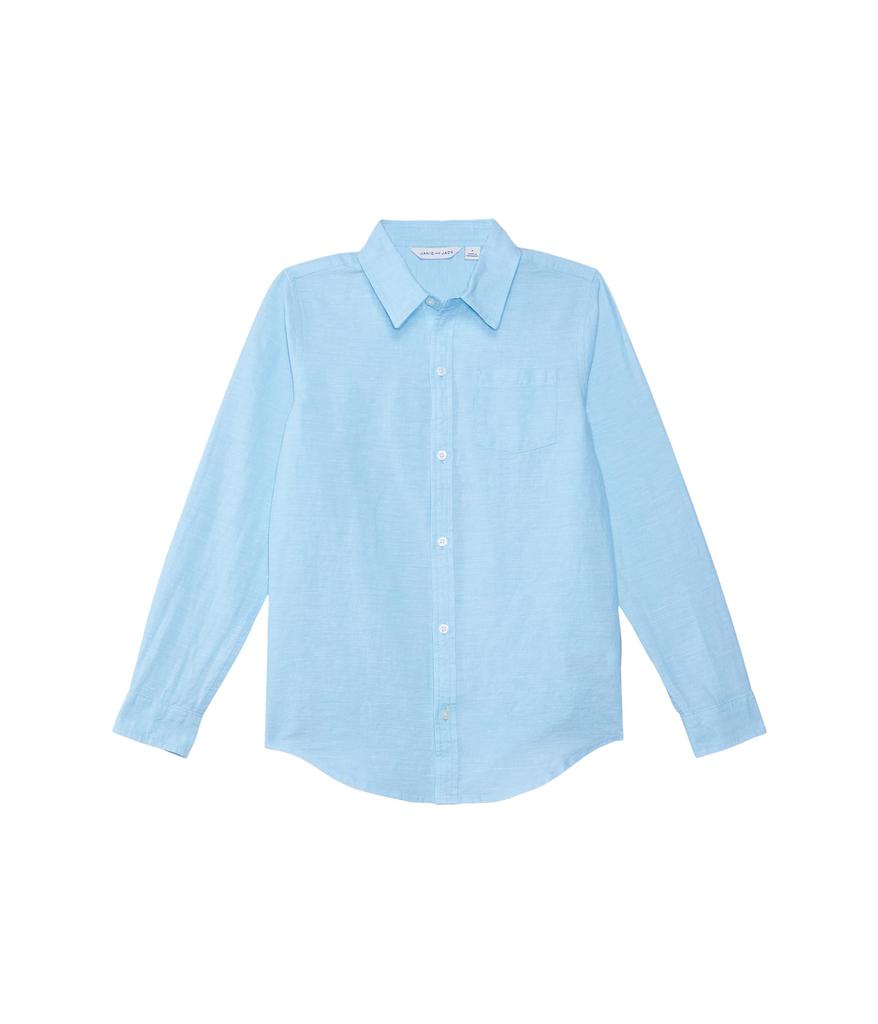 Janie and Jack Linen Roll-Up Shirt (Toddler/Little Kid/Big Kid)