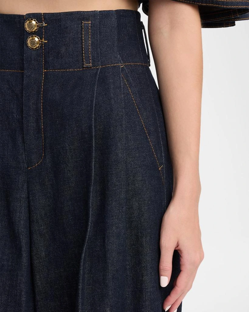 Zimmermann Hypnotic Tailored Denim Pants 5