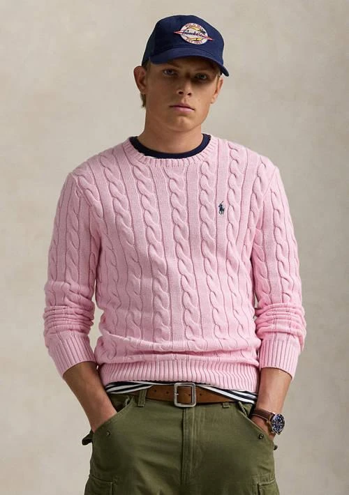 Ralph Lauren Ralph Lauren Cotton Cable Knit Driver Long Sleeve Sweater 1