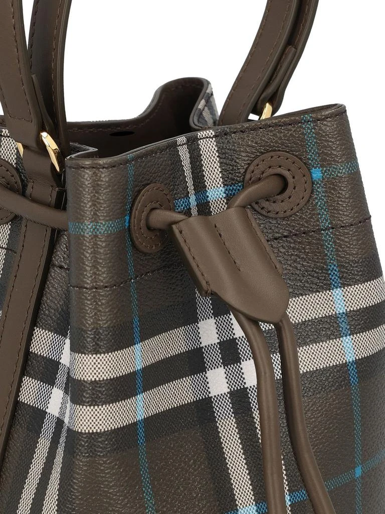 Burberry Burberry Checked Drawstring Bucket Bag 4