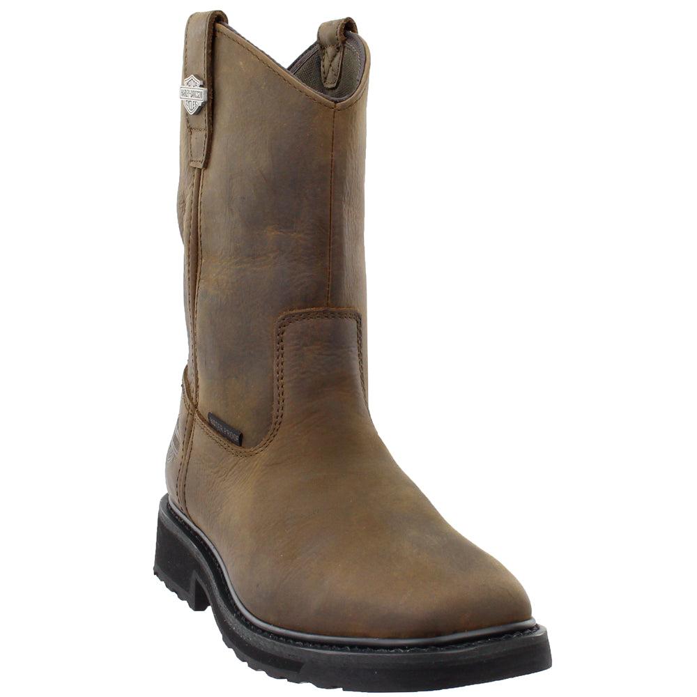 Harley Davidson Altman Pull On Square Toe Boots