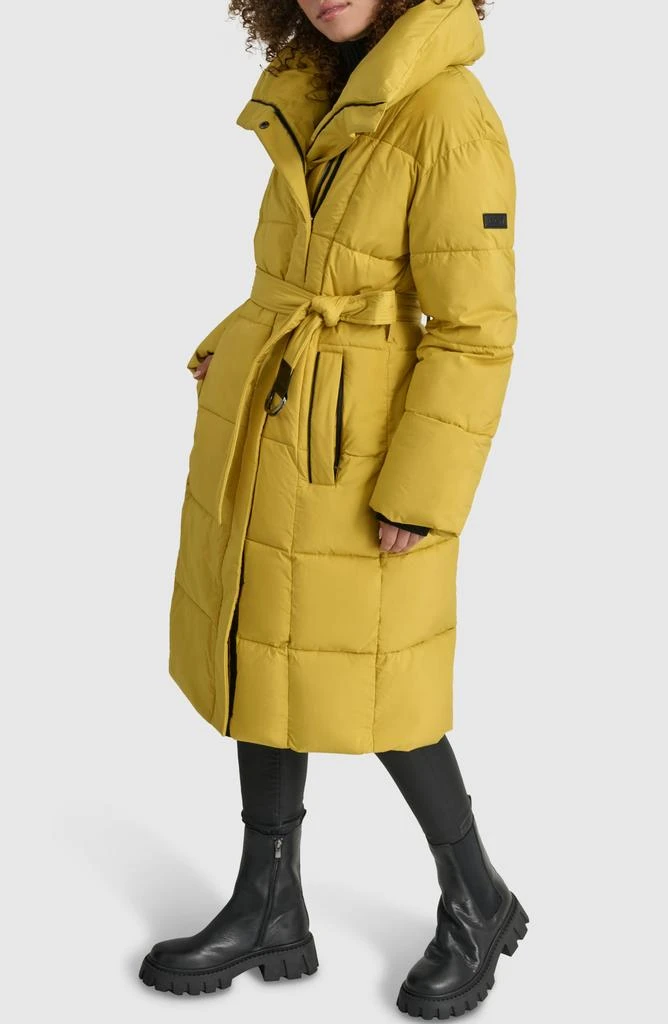 DKNY Asymmetrical Belted Water Resistant Puffer Jacket 5
